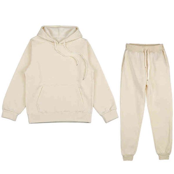 new men's women solid color long sleeved hooded sweatshirt and pant jogging set casual winter warm hoodies tracksuit sport w220221, Black
new men's women solid color long sleeved hooded sweatshirt and pant jogging set casual winter warm hoodies tracksuit sport w220221, Black