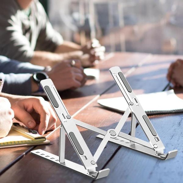 aluminum alloy laptablet bracket portable adjustable lapstand holder rack for home office
aluminum alloy laptablet bracket portable adjustable lapstand holder rack for home office