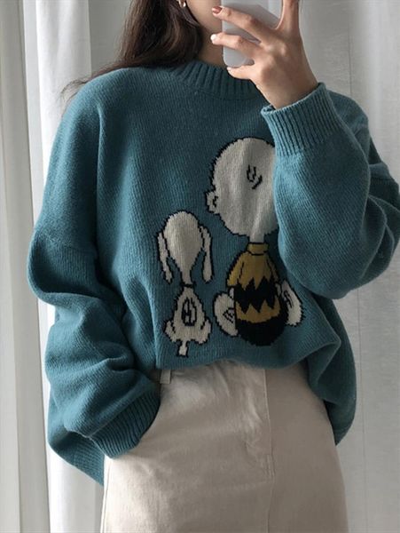 женщина свитер 2020 весна зима одежда женщин новый милый мультфильм pattern сыпучие с длинным рукавом пуловер свитер женщин топы 926a, White;black
женщина свитер 2020 весна зима одежда женщин новый милый мультфильм pattern сыпучие с длинным рукавом пуловер свитер женщин топы 926a, White;black