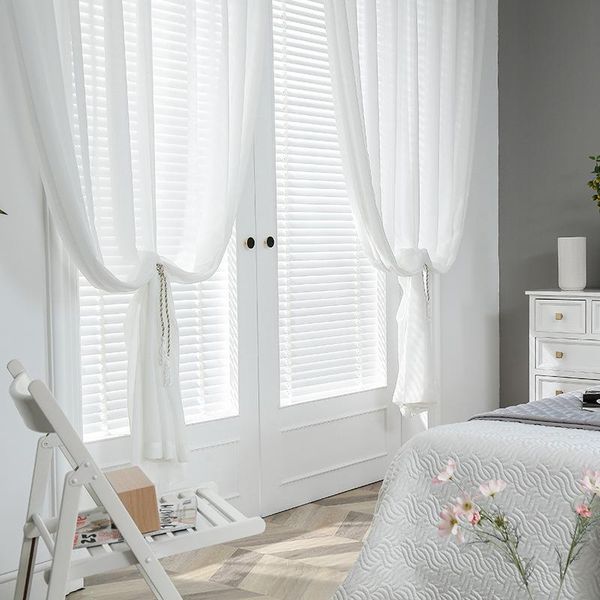 modern chiffon solid white tulle curtains for bedroom living room window panel transparent sheer curtain drape well
modern chiffon solid white tulle curtains for bedroom living room window panel transparent sheer curtain drape well