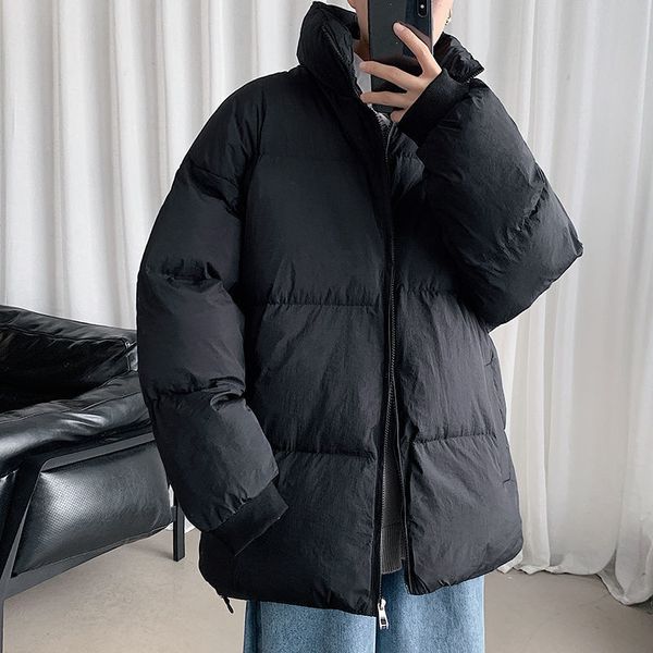 2021 new new men's casual warm parkas women's oversize winter coat men thicken zipper japanese style parka vjzk, Black
2021 new new men's casual warm parkas women's oversize winter coat men thicken zipper japanese style parka vjzk, Black