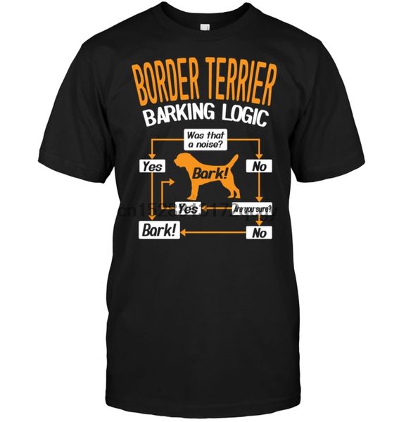 brand border terier barking logic t-shirt 2019 men short sleeve t-shirt sport hooded sweatshirt hoodie