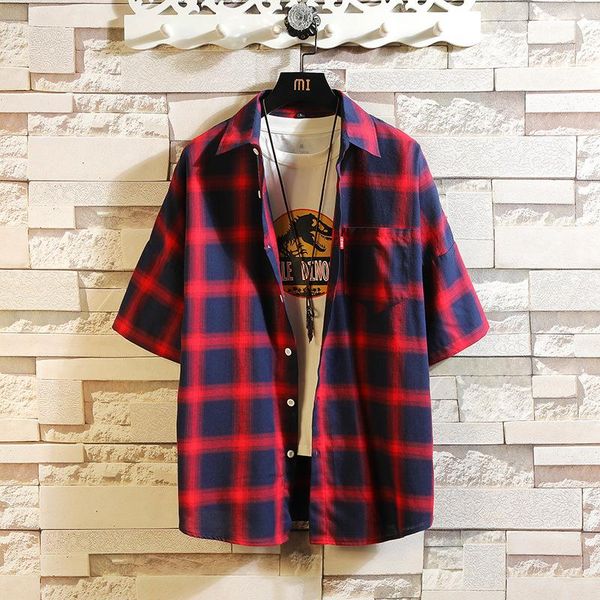 harajuku patchwork plaid shirt men shirts 2020 new summer fashion chemise homme mens checkered shirts short sleeve shirt drops, White;black
harajuku patchwork plaid shirt men shirts 2020 new summer fashion chemise homme mens checkered shirts short sleeve shirt drops, White;black