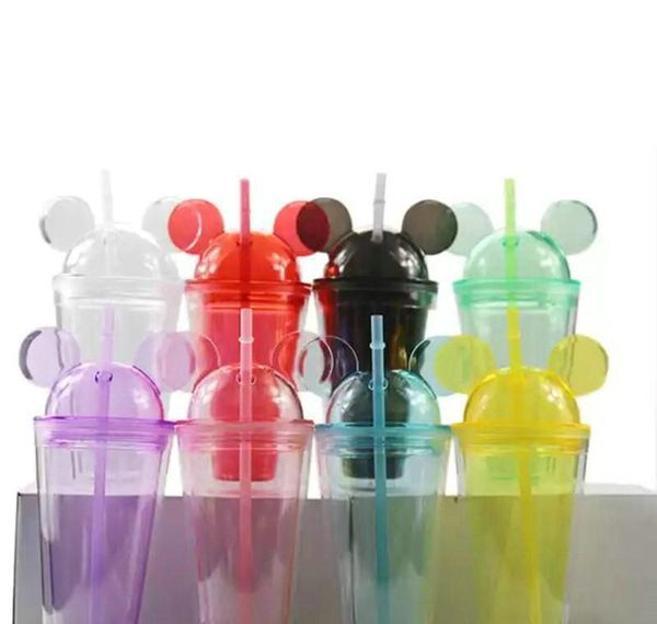 8colors 15oz acrylic tumbler with dome lid plus straw double wall clear plastic tumblers with mouse ear reusable cute drink cup gpkib
8colors 15oz acrylic tumbler with dome lid plus straw double wall clear plastic tumblers with mouse ear reusable cute drink cup gpkib