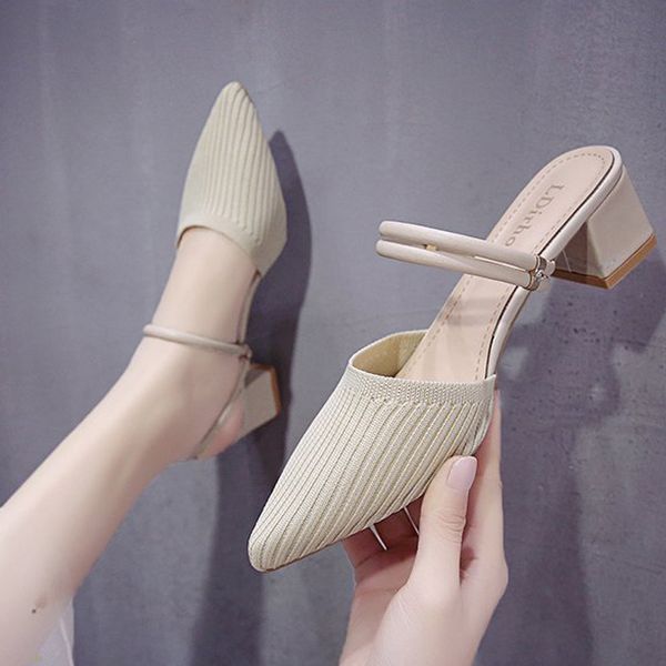 sandals women 2020 new summer net red thick heel one shoe two wear pointy fairy wind half slipper women wear outside x1020, Black
sandals women 2020 new summer net red thick heel one shoe two wear pointy fairy wind half slipper women wear outside x1020, Black