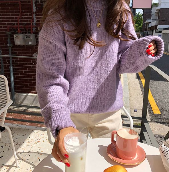 new blue winter sweater women pullover girls vintage purple autumn elegant female knitted outerwear warm sweater oversize lj201126, White;black
new blue winter sweater women pullover girls vintage purple autumn elegant female knitted outerwear warm sweater oversize lj201126, White;black