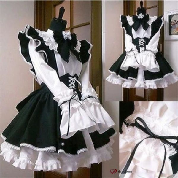 anime costumes women french maid outfit anime long dress black and white apron dress gothic lolita dresses cosplay costume
anime costumes women french maid outfit anime long dress black and white apron dress gothic lolita dresses cosplay costume