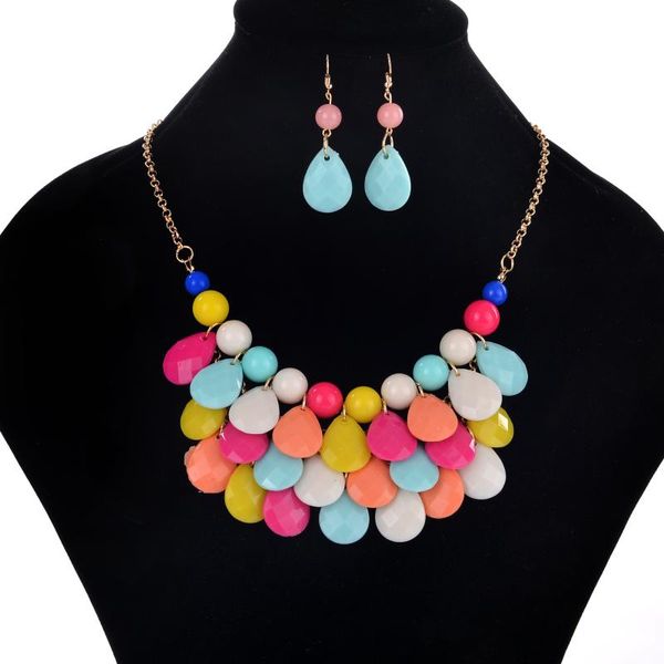 korean beach water drops jewelry sets necklace earrings jewellery sets for women earings necklace banquet party jewelry j1813, Silver
korean beach water drops jewelry sets necklace earrings jewellery sets for women earings necklace banquet party jewelry j1813, Silver
