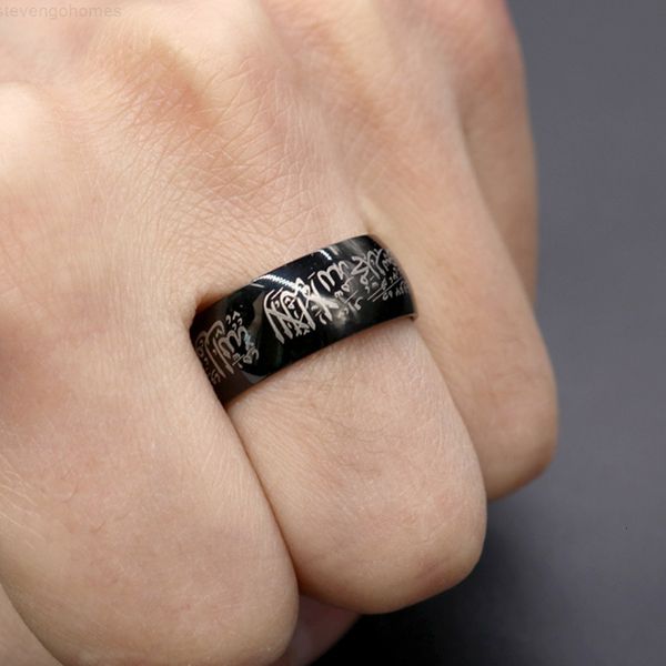 religious elsemode rings titanium steel muslim quran messager islamic halal words men women vintage bague arabic god rin, Silver
religious elsemode rings titanium steel muslim quran messager islamic halal words men women vintage bague arabic god rin, Silver