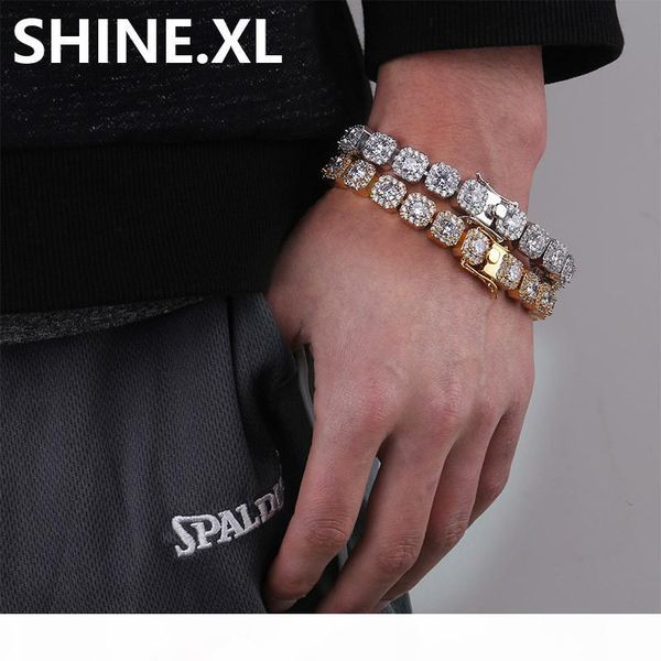 hip hop iced out men's round zircon plum gold silver plated charm bracelets bling chain bracelets, Black
hip hop iced out men's round zircon plum gold silver plated charm bracelets bling chain bracelets, Black