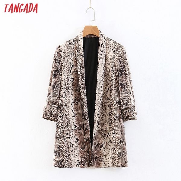 tangada women animal print blazer female pocket long sleeve elegant jacket ladies casual blazer suits qb213 y201026, White;black
tangada women animal print blazer female pocket long sleeve elegant jacket ladies casual blazer suits qb213 y201026, White;black