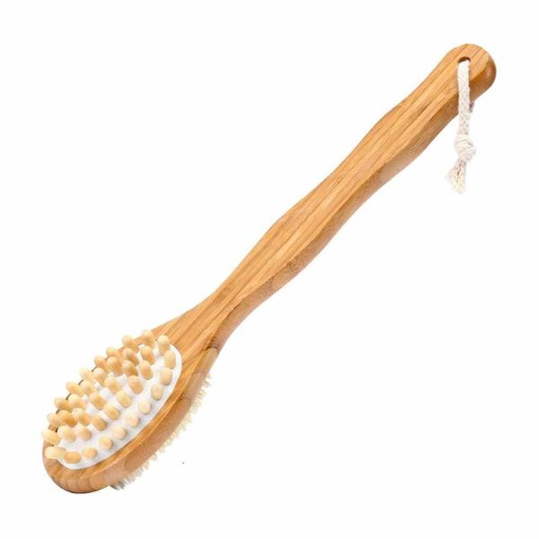 double side massage bristle long wooden handle bath brush spa shower body cleaning scrubber
double side massage bristle long wooden handle bath brush spa shower body cleaning scrubber