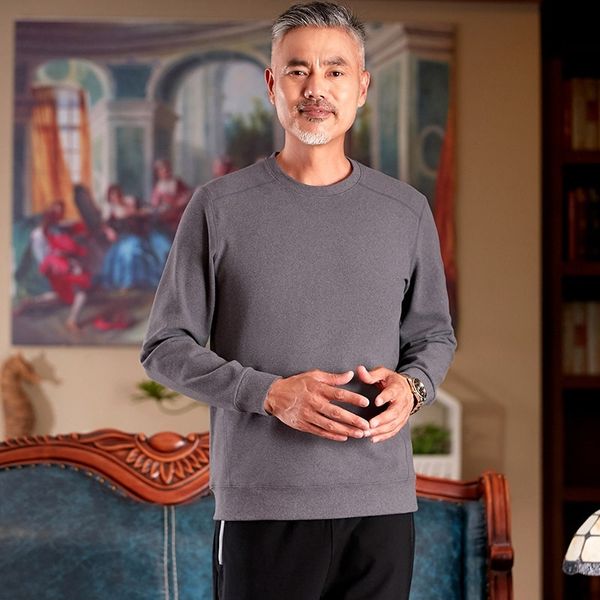 0mlfk and t-shirtmid-aged loose t-shirt gentlemen's wea neck long-sleeved sweaterunderpants and elderly sweater2020 autumncasual dad sw, Black
0mlfk and t-shirtmid-aged loose t-shirt gentlemen's wea neck long-sleeved sweaterunderpants and elderly sweater2020 autumncasual dad sw, Black