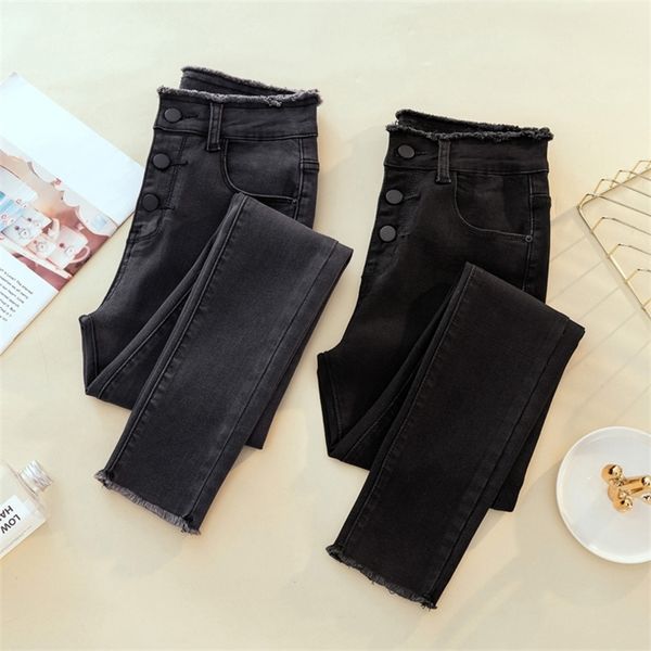 new woman jeans single-breasted high waist elastic denim pencil pant for woman autumn spring female jean 201030, Blue
new woman jeans single-breasted high waist elastic denim pencil pant for woman autumn spring female jean 201030, Blue