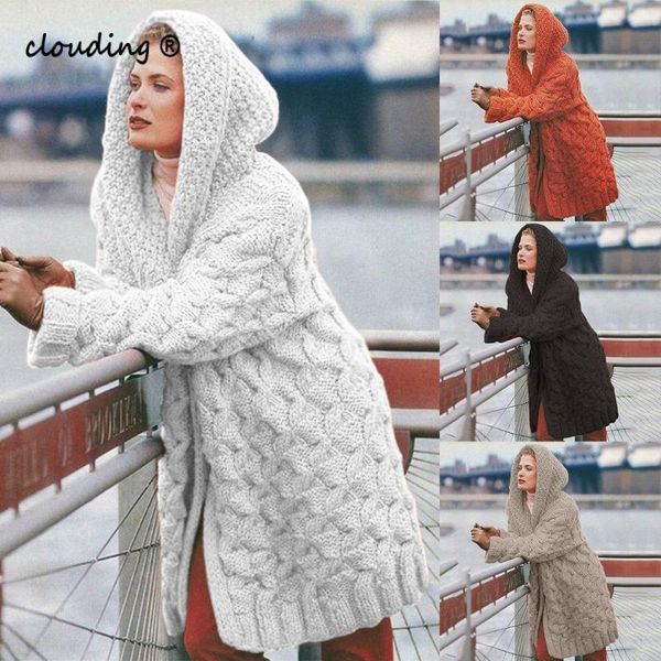 women hooded long cardigan knitted winter sweater female women sweater pocket cardigan coat plus size s-3xl, White
women hooded long cardigan knitted winter sweater female women sweater pocket cardigan coat plus size s-3xl, White