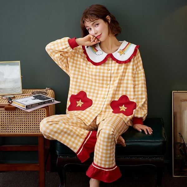 nightwa winter pajamas for women sleepwear cotton ladies pajamas set long sleeves+pants plaid nightwear cardigan pijama pyjama 201027, Black;red
nightwa winter pajamas for women sleepwear cotton ladies pajamas set long sleeves+pants plaid nightwear cardigan pijama pyjama 201027, Black;red