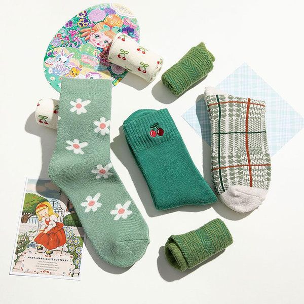 socks & hosiery autumn winter ins women comfortable breathable plaid cherry flowers female cotton warm ladies for, Black;white
socks & hosiery autumn winter ins women comfortable breathable plaid cherry flowers female cotton warm ladies for, Black;white