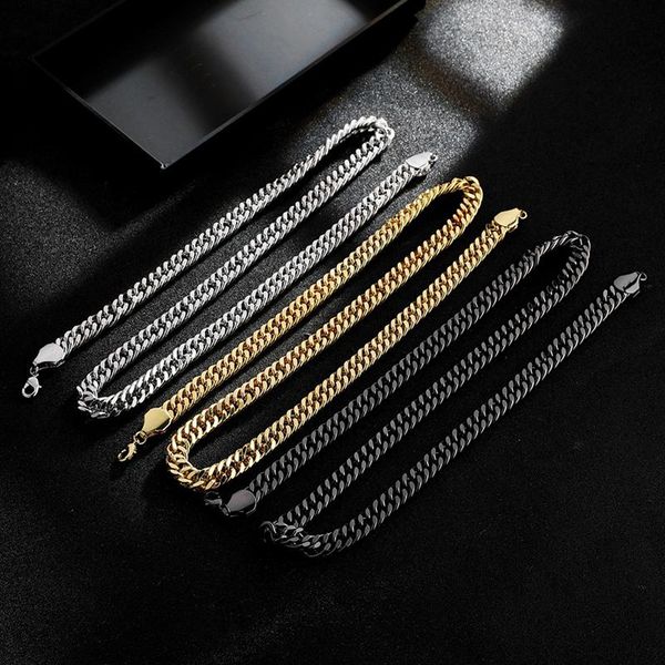 3 color hip hop men's stainless steel chain choker necklace jewelry for unisex, Silver
3 color hip hop men's stainless steel chain choker necklace jewelry for unisex, Silver