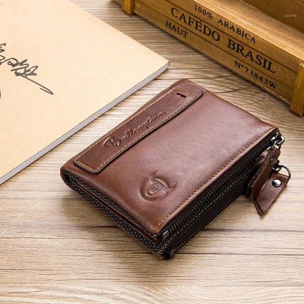 wallets retro leather men's wallet zipper buckle short money card holder coin purse1, Red;black
wallets retro leather men's wallet zipper buckle short money card holder coin purse1, Red;black