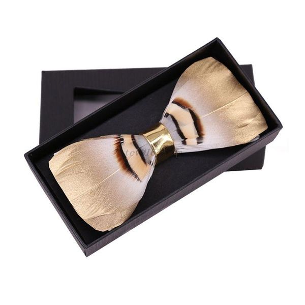 natural feather hand made bow tie for men gift box groom wedding party multi color, Black;gray
natural feather hand made bow tie for men gift box groom wedding party multi color, Black;gray