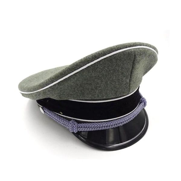 wide brim hats wwii german elite officer cap white wool visor hat silver chin cord, Blue;gray
wide brim hats wwii german elite officer cap white wool visor hat silver chin cord, Blue;gray