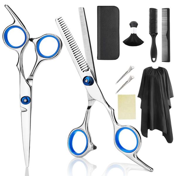hair scissors 10pcs/set professional hairdressing kit cutting hairbrush clip cape grooming comb for barbershop
hair scissors 10pcs/set professional hairdressing kit cutting hairbrush clip cape grooming comb for barbershop