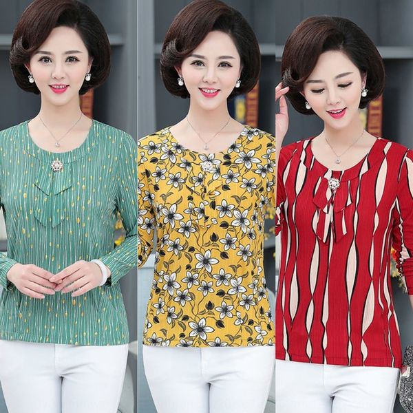 mother's spring and autumn long sleeve t- for women's t- shirt shirtmiddle-aged and elderly women's large size slim flower sm, White
mother's spring and autumn long sleeve t- for women's t- shirt shirtmiddle-aged and elderly women's large size slim flower sm, White