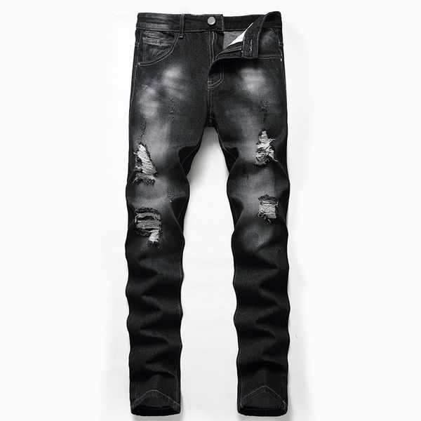 men's designer jeans new black boutique oversize trousers with holes fashion zipper essentials pants matching cotton straight jeans, Blue
men's designer jeans new black boutique oversize trousers with holes fashion zipper essentials pants matching cotton straight jeans, Blue