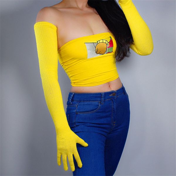 extra long knitted gloves 70cm five fingers high elastic contains wool female evening party gloves yellow wmx04 201020, Blue;gray
extra long knitted gloves 70cm five fingers high elastic contains wool female evening party gloves yellow wmx04 201020, Blue;gray