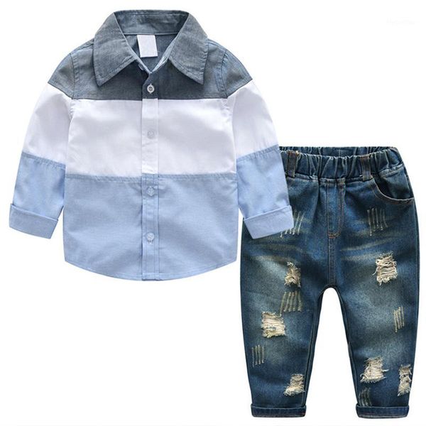 clothing sets 2021 spring autumn children's clothes set kids long sleeve shirt hole denim trousers 2pcs boy toddler clothes1, White
clothing sets 2021 spring autumn children's clothes set kids long sleeve shirt hole denim trousers 2pcs boy toddler clothes1, White