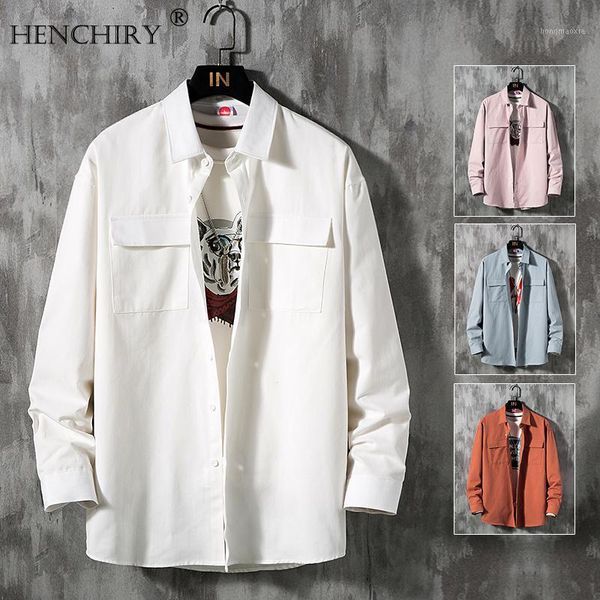henchiry solid color youth casual spring autumn shirt mens long sleeve japan style loose streetwear plus size -5xl1, White;black
henchiry solid color youth casual spring autumn shirt mens long sleeve japan style loose streetwear plus size -5xl1, White;black