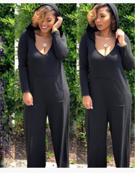 wjustforu fashion casual deep v wide leg jumpsuit women 3 color holow out hooded bodysuit female elegant loose overalls vestidos1, Black;white
wjustforu fashion casual deep v wide leg jumpsuit women 3 color holow out hooded bodysuit female elegant loose overalls vestidos1, Black;white