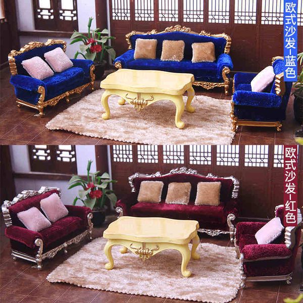1/25 diy dollhouse miniature furniture couch sofa cushion set model toy 1019