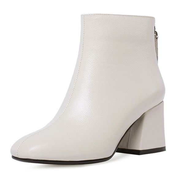 genuine leather ankle boots women hoof heel autumn lady high heels shoes a263 fashion woman square toe zipper black beige boots y200723
genuine leather ankle boots women hoof heel autumn lady high heels shoes a263 fashion woman square toe zipper black beige boots y200723