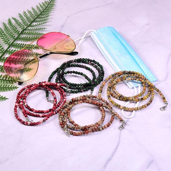 fashion hang masks women's chain on the neck 4mm stone cord men lanyard for sunglasses cordon para mascarilla 72cm long, Silver
fashion hang masks women's chain on the neck 4mm stone cord men lanyard for sunglasses cordon para mascarilla 72cm long, Silver
