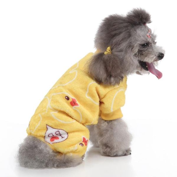 dog apparel pet cat autumn winter four-legged sweater warm fabric comfortablecute clothing