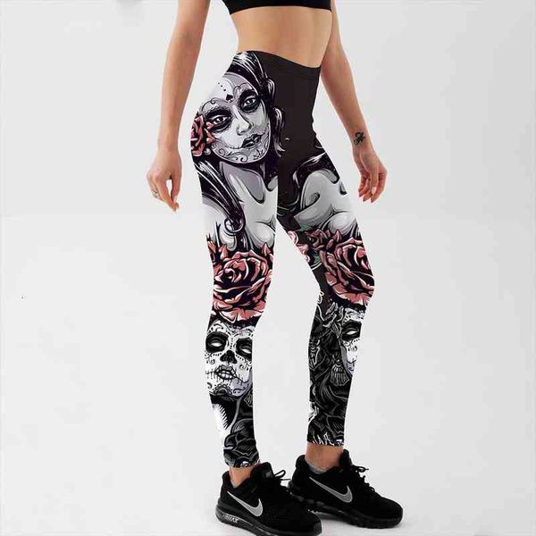 arrival women leggings girl with roses printed leggings gothic fitness workout mid waist pants s-4xl, Black
arrival women leggings girl with roses printed leggings gothic fitness workout mid waist pants s-4xl, Black