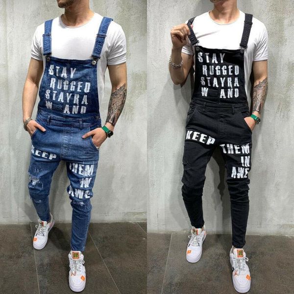 men jeans fashion denim pencil pants ripped bib jumpsuit suspender overalls us1, Black
men jeans fashion denim pencil pants ripped bib jumpsuit suspender overalls us1, Black