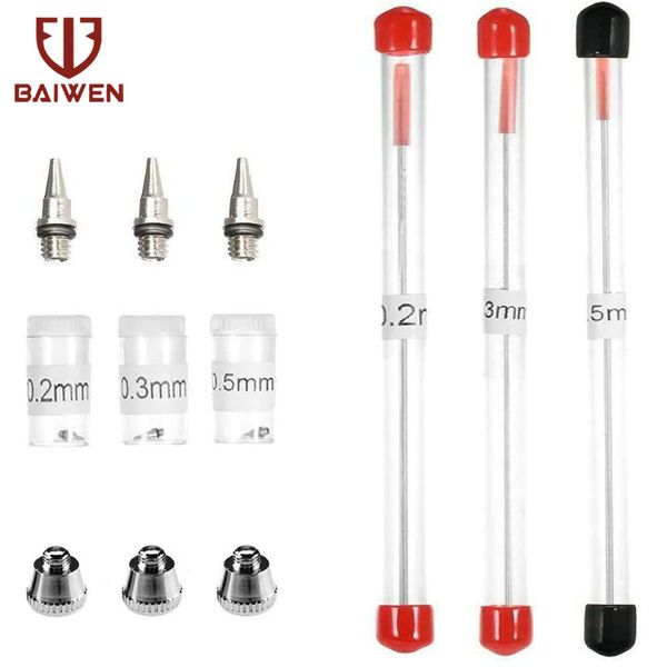 0.2mm/0.3mm/0.5mm airbrush nozzle needle air brush cap replacement spray gun parts spraying paint tool body brushwork accessorie
0.2mm/0.3mm/0.5mm airbrush nozzle needle air brush cap replacement spray gun parts spraying paint tool body brushwork accessorie