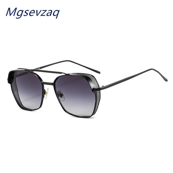 Metal Punk Style Trendy Personality Sunglasses Unisex General Fashion Personality High-quality Mesh One-piece Sunglasses, White;black
Metal Punk Style Trendy Personality Sunglasses Unisex General Fashion Personality High-quality Mesh One-piece Sunglasses, White;black