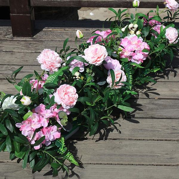 decorative flowers & wreaths 1m handmade party event wedding backdrop iron arch decor diy artificial pink with green leaf road lead flower r
decorative flowers & wreaths 1m handmade party event wedding backdrop iron arch decor diy artificial pink with green leaf road lead flower r