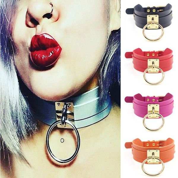punk choker collar leather choker bondage cosplay goth jewelry women gothic necklace harajuku accessories, Golden;silver
punk choker collar leather choker bondage cosplay goth jewelry women gothic necklace harajuku accessories, Golden;silver