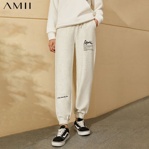 amii minimalism autumn winter fashion women's pants causal elastic waist letter loose fleece female trousers for women 120 9 lj201201, Black;white
amii minimalism autumn winter fashion women's pants causal elastic waist letter loose fleece female trousers for women 120 9 lj201201, Black;white