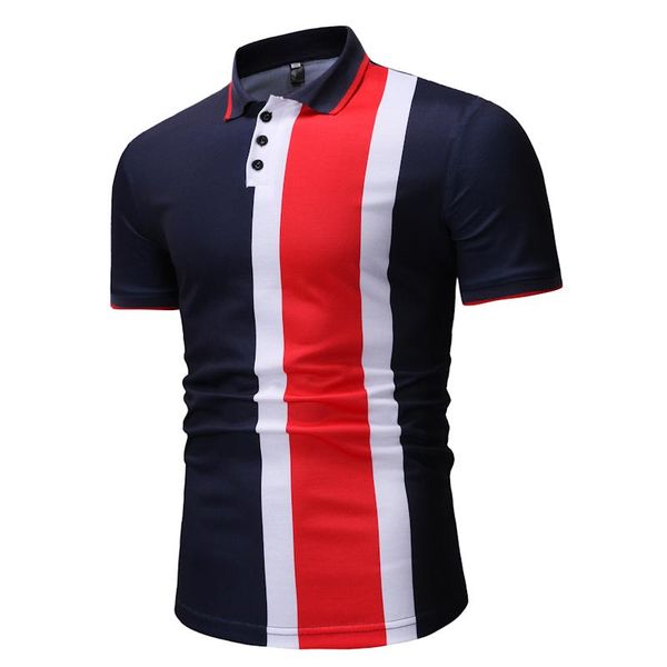 men's polos nice shirt men color matching lapel breathable slim short-sleeved clothing, White;black
men's polos nice shirt men color matching lapel breathable slim short-sleeved clothing, White;black