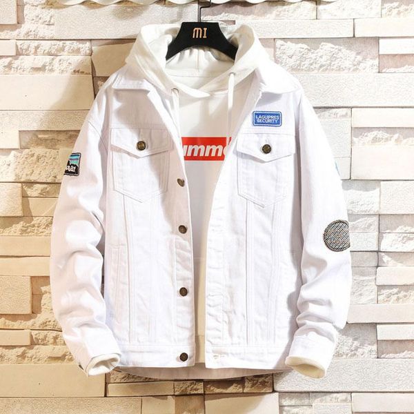 large size 5xl jacket men autumn loose tooling style denim jacket men fashion white fashion quality jeans, Black;brown
large size 5xl jacket men autumn loose tooling style denim jacket men fashion white fashion quality jeans, Black;brown