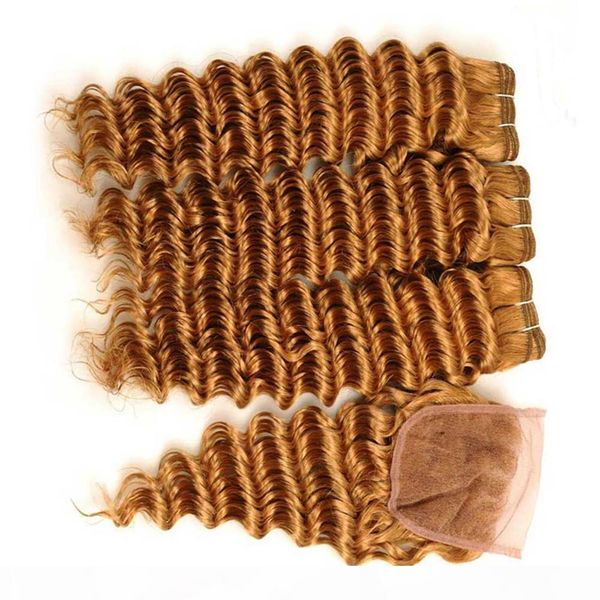 #27 honey blonde peruvian deep wave human hair 3bundles with closure strawberry blonde deep wave curly weave wefts with 4x4 lace closure, Black
#27 honey blonde peruvian deep wave human hair 3bundles with closure strawberry blonde deep wave curly weave wefts with 4x4 lace closure, Black