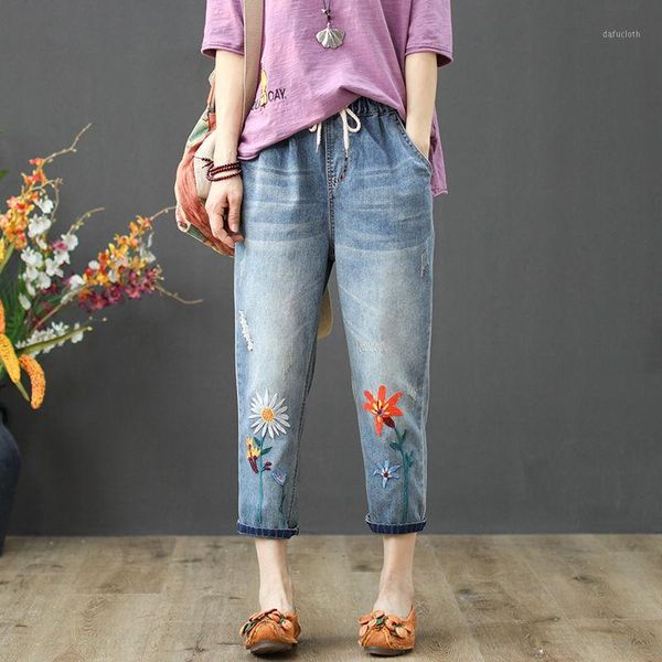 mom jeans summer embroidery high waist boyfriend jeans for women hole ripped casual plus size denim harem pants c62791, Blue
mom jeans summer embroidery high waist boyfriend jeans for women hole ripped casual plus size denim harem pants c62791, Blue