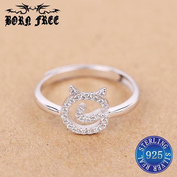band rings women silver 925 ring cat fashion jewelry anillos bague femme argent joyas mujer adjustable ringen dames aneis big lot
band rings women silver 925 ring cat fashion jewelry anillos bague femme argent joyas mujer adjustable ringen dames aneis big lot