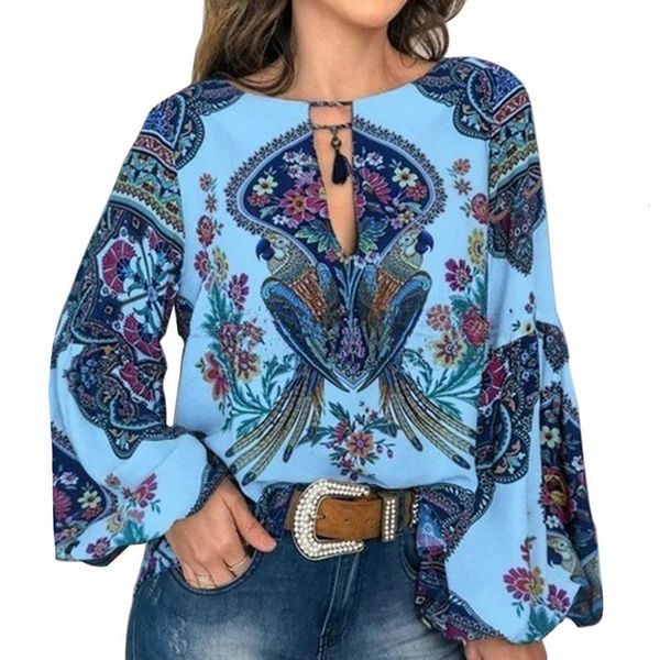 boho blusas mujer casual summer shirt blouse women loose vintage printed lantern sleeve womens and blouses plus size 5xl, White
boho blusas mujer casual summer shirt blouse women loose vintage printed lantern sleeve womens and blouses plus size 5xl, White