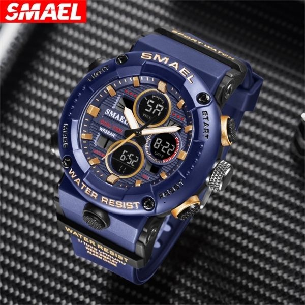 smael smer new fashion multi function outdoor sports men's double display electronic quartz watch, Silver
smael smer new fashion multi function outdoor sports men's double display electronic quartz watch, Silver